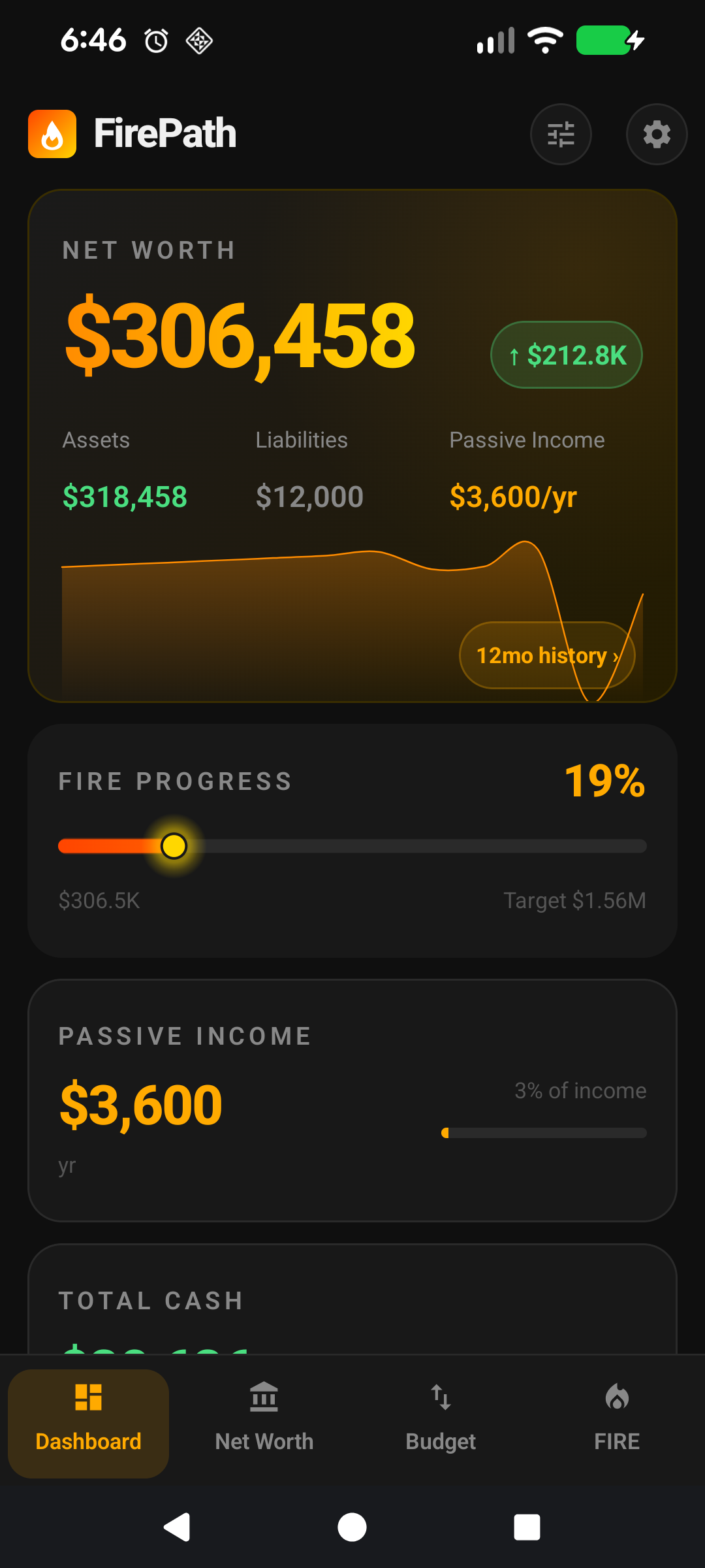 Expense edit form with Include in Lean FIRE toggle